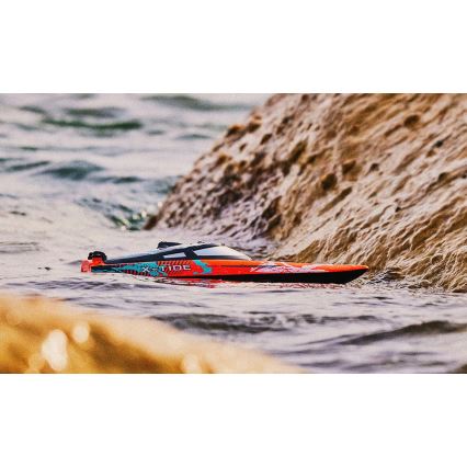 Overmax - puldiga juhitav RC-paat X-TIDE 2400 mAh must/oranž
