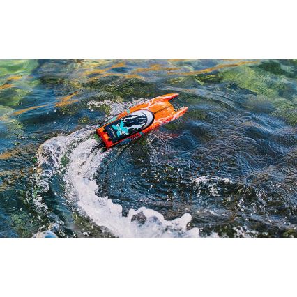 Overmax - puldiga juhitav RC-paat X-TIDE 2400 mAh must/oranž