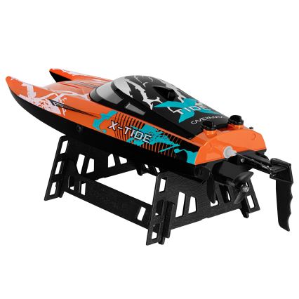 Overmax - puldiga juhitav RC-paat X-TIDE 2400 mAh must/oranž