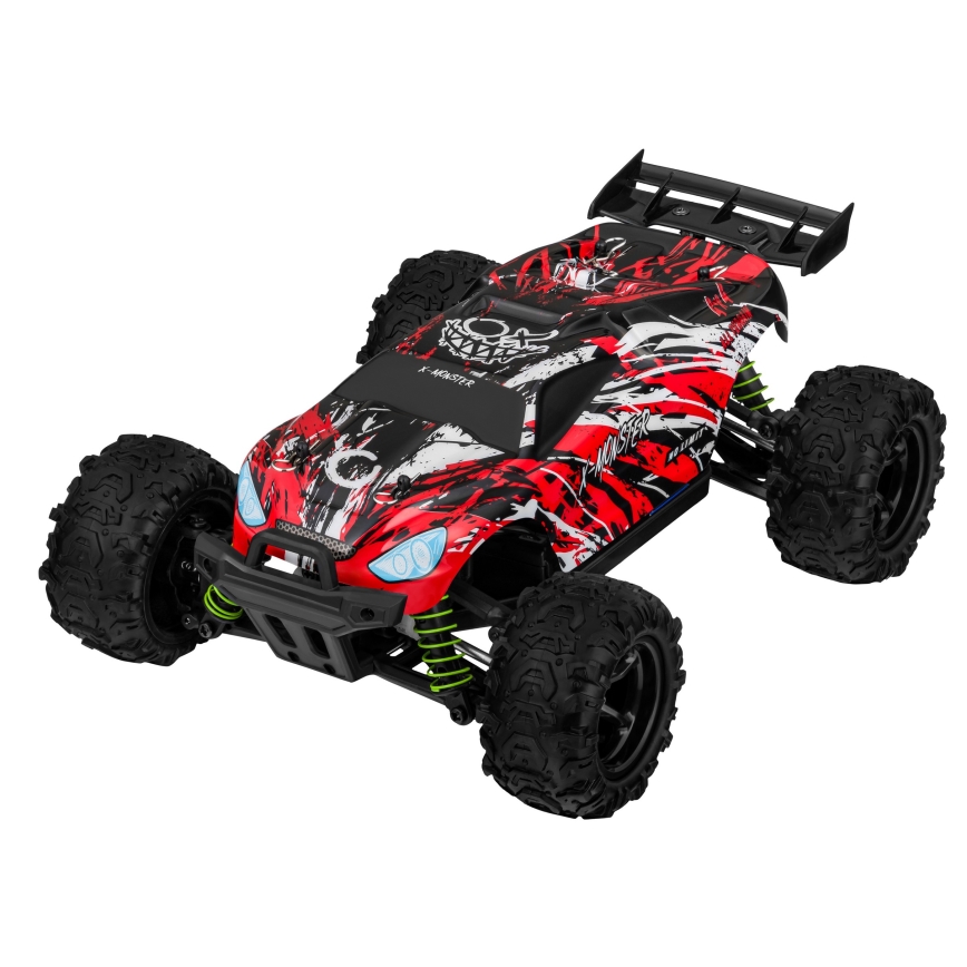 Overmax - pultiga juhitav RC-auto X-MONSTER 3.5 1700 mAh must/punane/roheline