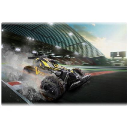 Overmax - RC-auto X-RALLY 2.0, kaugjuhtimispuldiga, 1200 mAh, must/kollane