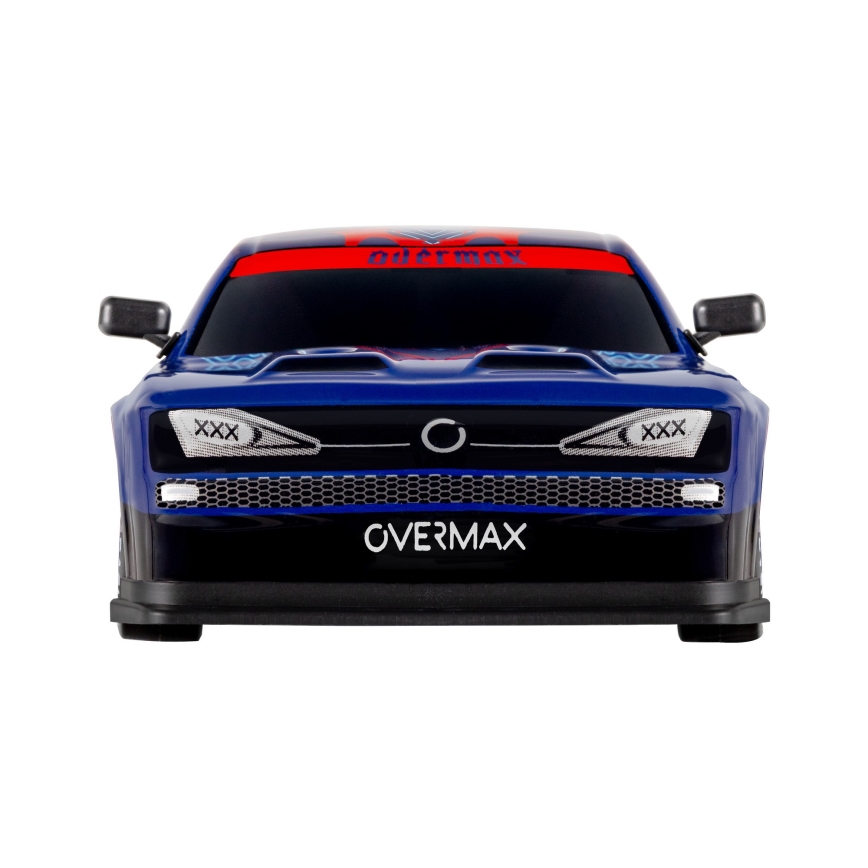 Overmax - RC driftauto kaugjuhtimispuldiga X-OVERSLIDE 1000 mAh must/roheline/sinine/punane