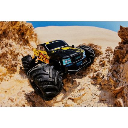 Overmax - X-JOLT kaugjuhtimisega RC-auto, 1000 mAh, must/kollane