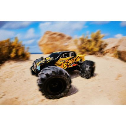 Overmax - X-JOLT kaugjuhtimisega RC-auto, 1000 mAh, must/kollane