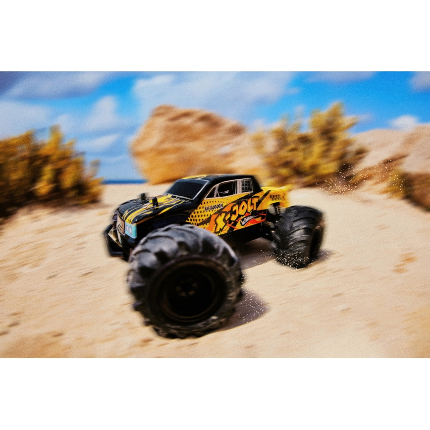 Overmax - X-JOLT kaugjuhtimisega RC-auto, 1000 mAh, must/kollane
