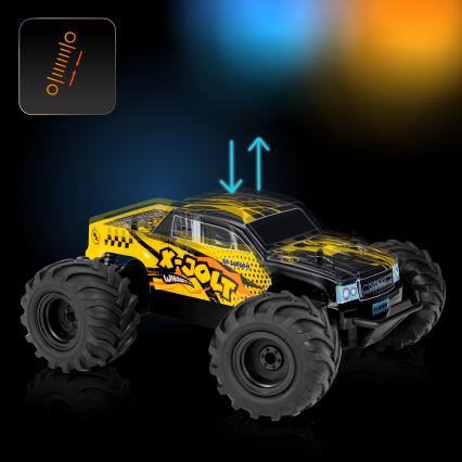 Overmax - X-JOLT kaugjuhtimisega RC-auto, 1000 mAh, must/kollane