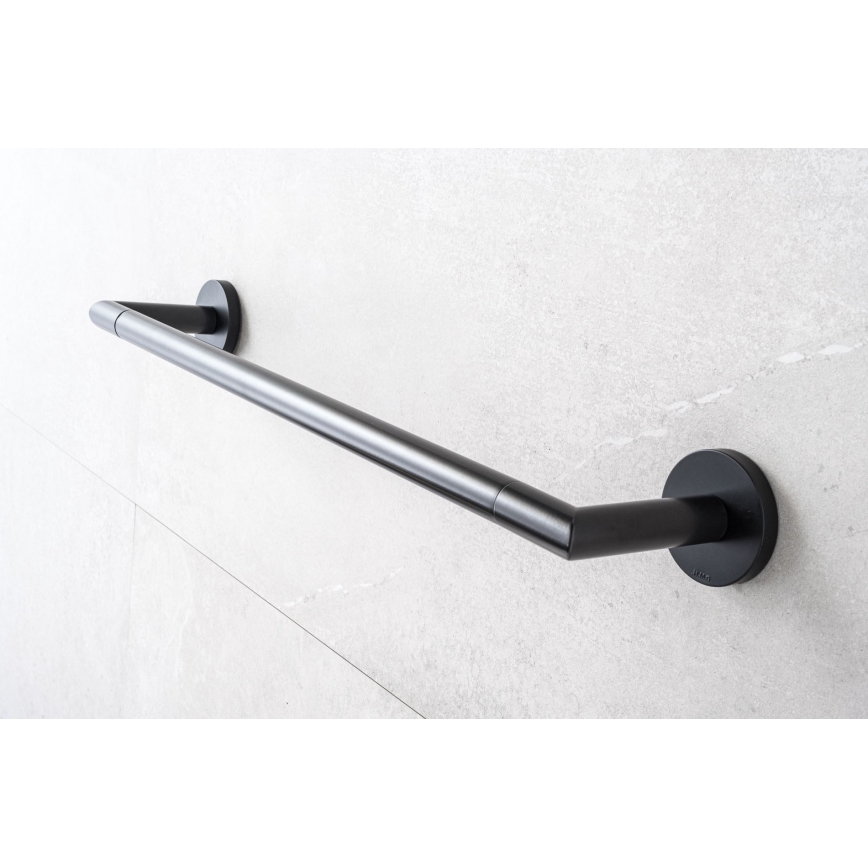 P.M.H. IN1B-R - Elektriline rätikukuivati INGA 17W/230V 85,9 cm IP44 parempoolne/must