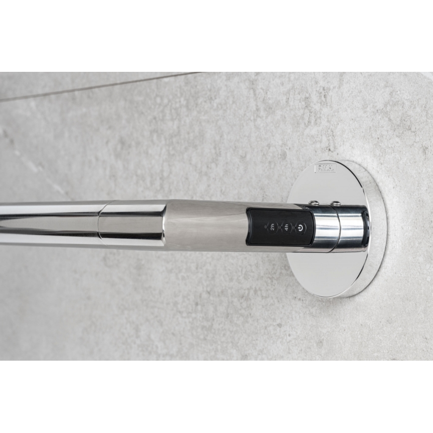 P.M.H. IN1SS-L - Elektriline rätikuivati INGA 17W/230V 85,9 cm IP44 vasakpoolne/poleeritud roostevaba teras