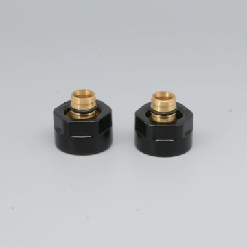 P.M.H. M16B2024 - Kompressioonliitmik VISION/INTER ventiilile, must, alupex 16 mm