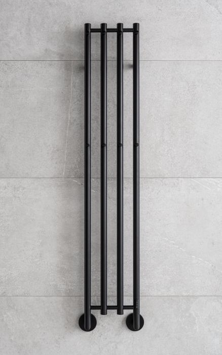 P.M.H. MO1B-R - Elektriline rätikukuivati MONA 93W/230V 153,3 cm IP44 must