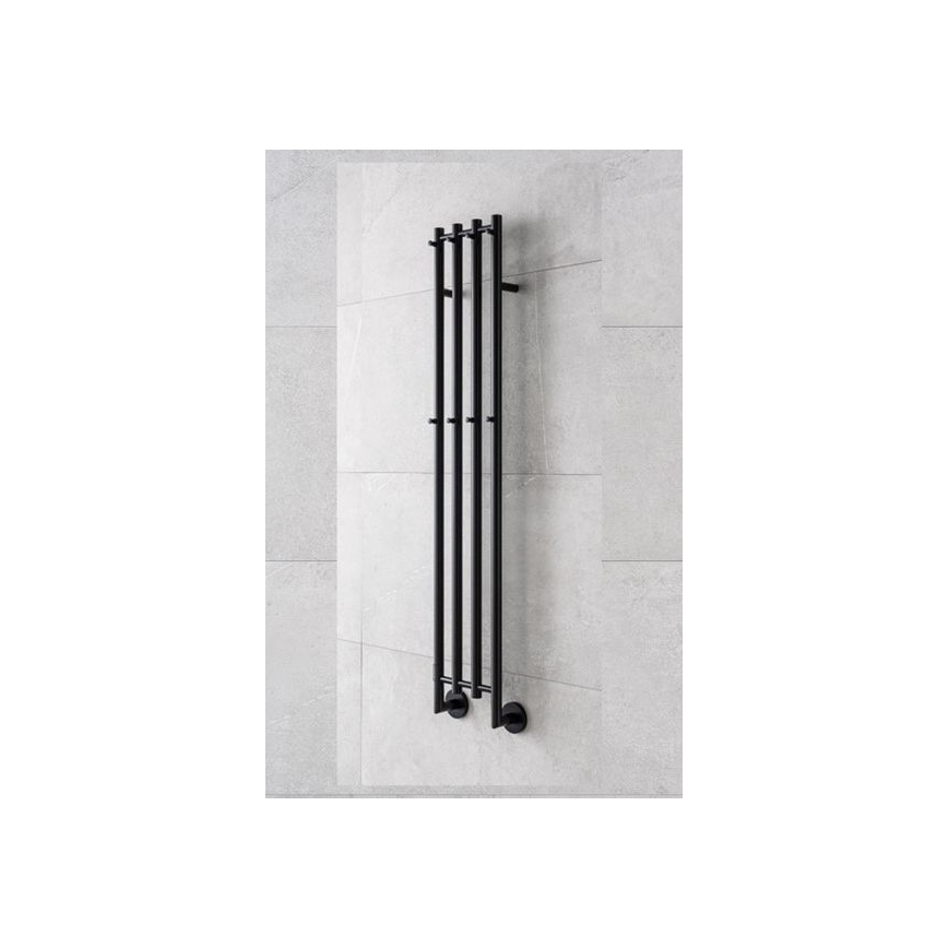 P.M.H. MO1B-RK - Elektriline rätikuivati MONA 93W/230V 153,3 cm IP44 must