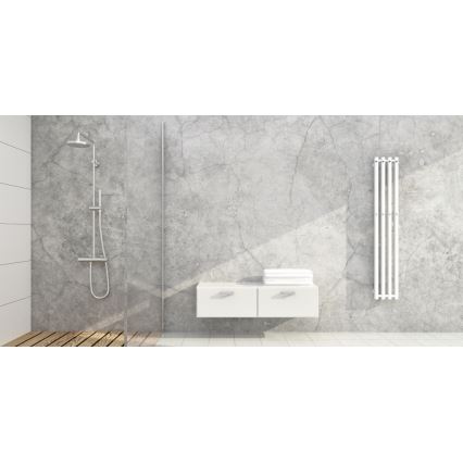 P.M.H. P2W/4 - Vannitoa rätikuivati PLUTO 406W 150 cm valge