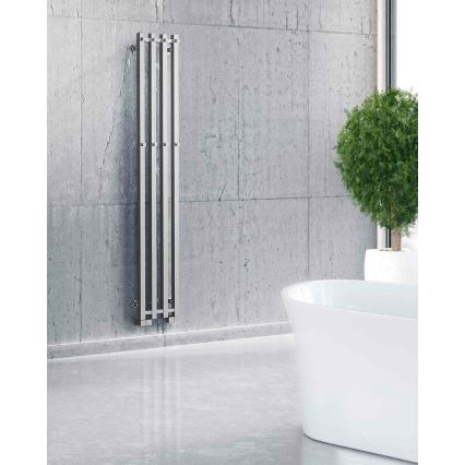 P.M.H. PX2C/4 - Vannitoa redelradiaator PLUTO X 350W 150 cm läikiv kroom
