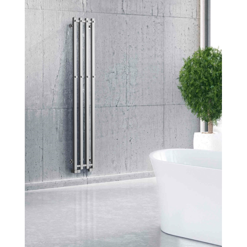 P.M.H. PX2C/4 - Vannitoa redelradiaator PLUTO X 350W 150 cm läikiv kroom