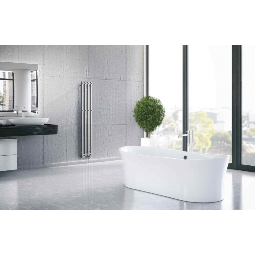 P.M.H. PX2C/4 - Vannitoa redelradiaator PLUTO X 350W 150 cm läikiv kroom