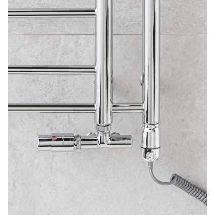 P.M.H. T2C-L - vannitoa redelradiaator THEIA 352W 154 cm vasakpoolne/läikiv kroom