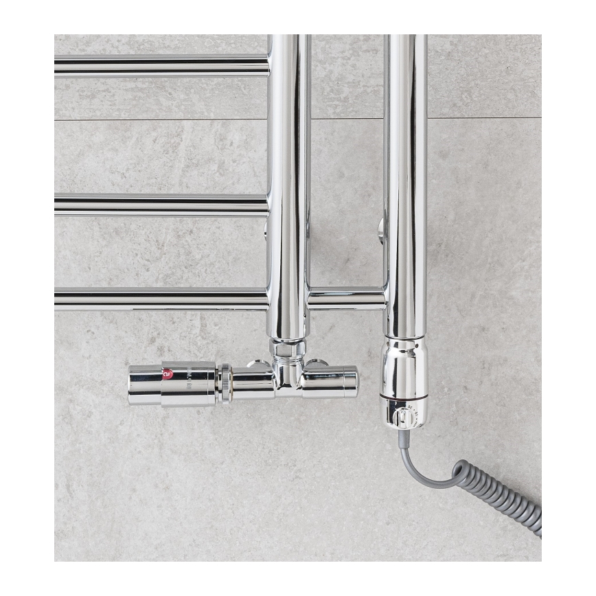 P.M.H. T2C-L - vannitoa redelradiaator THEIA 352W 154 cm vasakpoolne/läikiv kroom