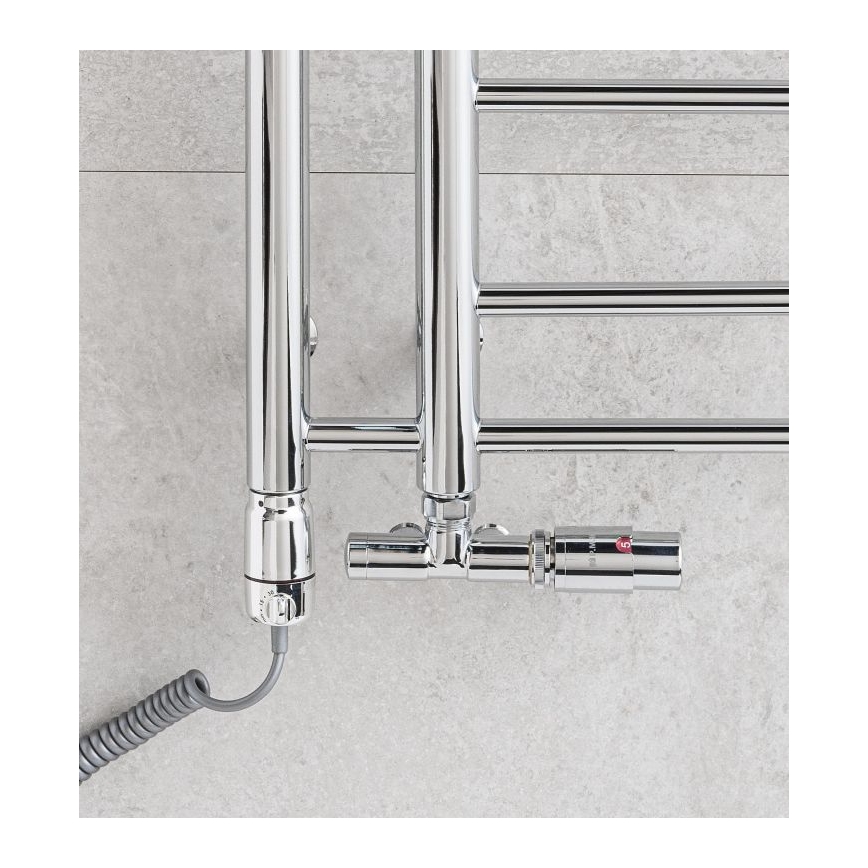 P.M.H. T2C - Vannitoa redelradiaator THEIA 352 W 154 cm parempoolne/läikiv kroom