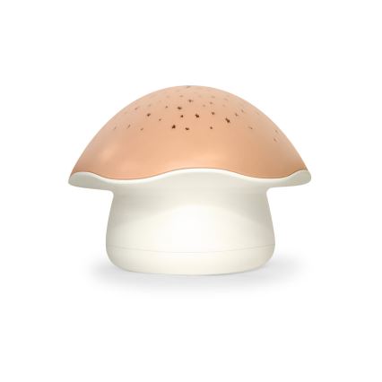PABOBO - Projektor koos melody STAR MUSHROOM 3xAA lõheroosa