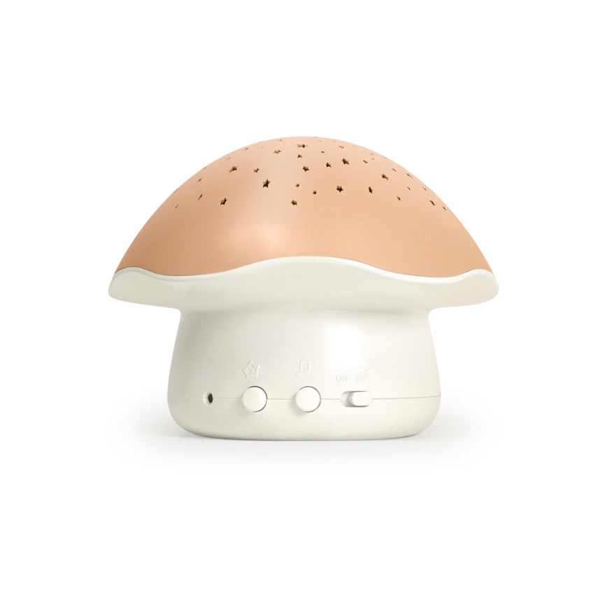 PABOBO - Projektor koos melody STAR MUSHROOM 3xAA lõheroosa