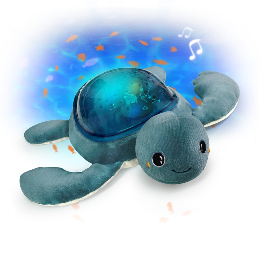 PABOBO - Projektor meloodiaga AQUA DREAM USB kilpkonn