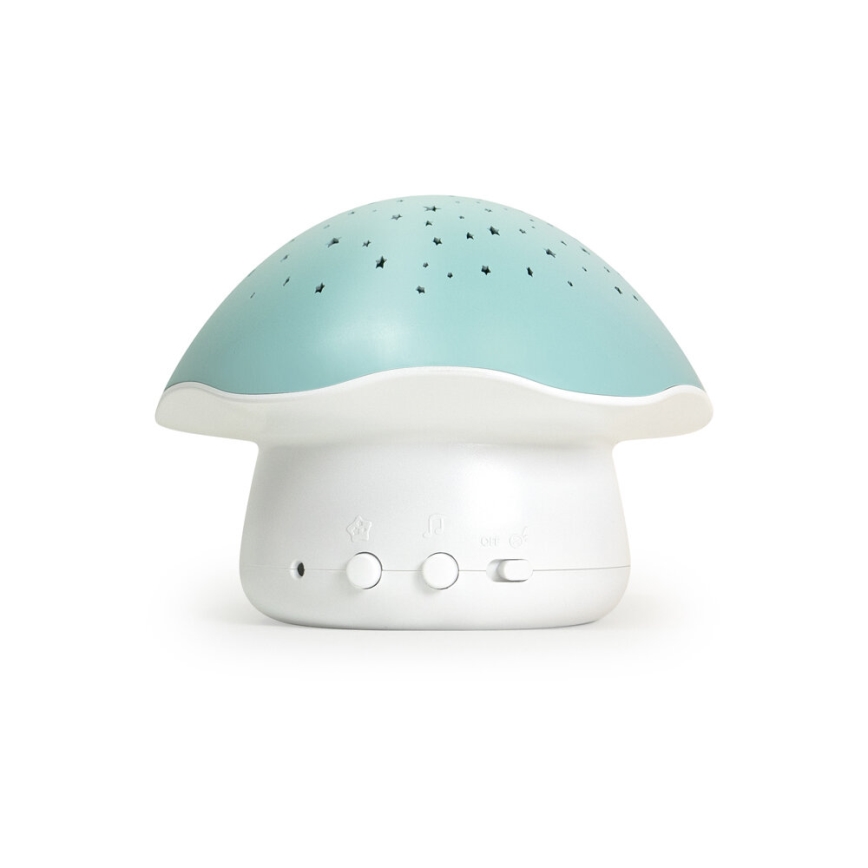 PABOBO - Projektor meloodiaga STAR MUSHROOM 3xAA sinine
