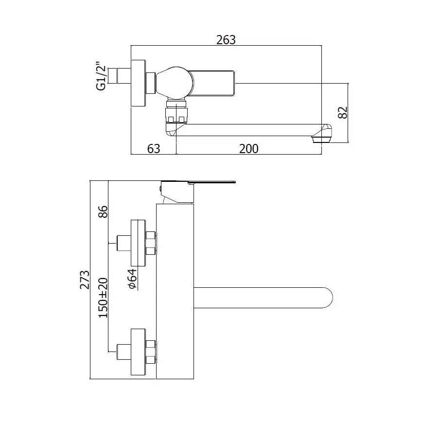 Paffoni - köögisegisti TANGO roostevabast terasest