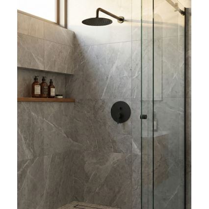 Paffoni - LIGHT dušisegisti sisseehitatud paigalduseks, must