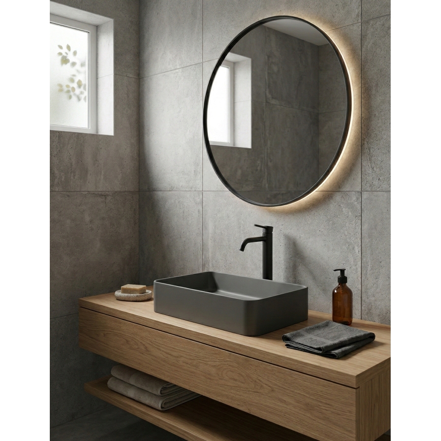 Paffoni - LIGHT valamu segisti must