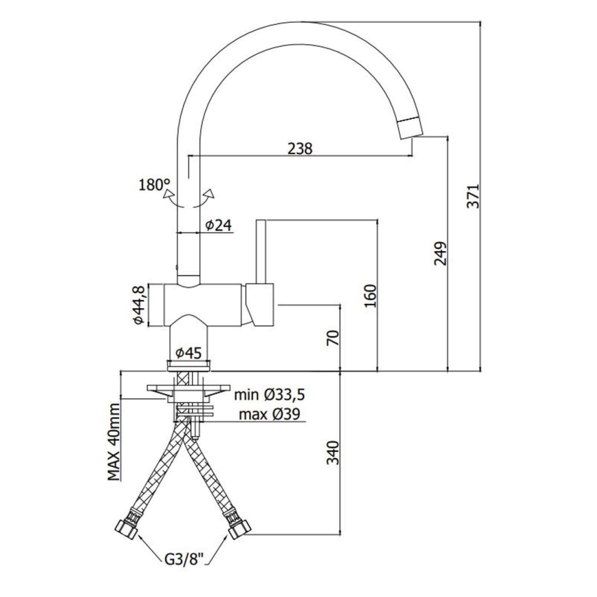 Paffoni - LIGHT valamusegisti, harjatud kuld
