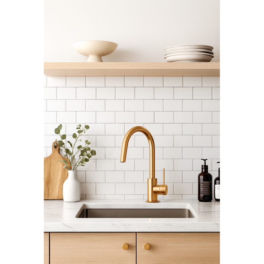 Paffoni - valamu segisti LIGHT kuldne