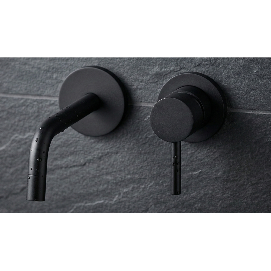 Paffoni - Valamu segisti peidetud paigaldamiseks LIGHT must