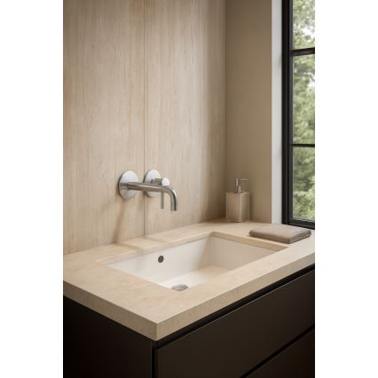 Paffoni - valamu segisti peidetud paigaldamiseks LIGHT, roostevabast terasest