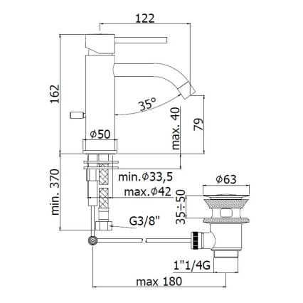 Paffoni - Valamusegisti + äravool LIGHT kuldne