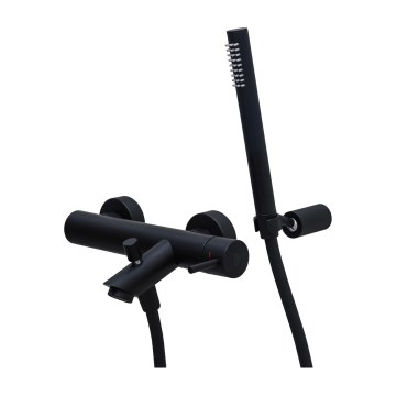 Paffoni - vannikomplekt LIGHT koos musta vannisegistiga