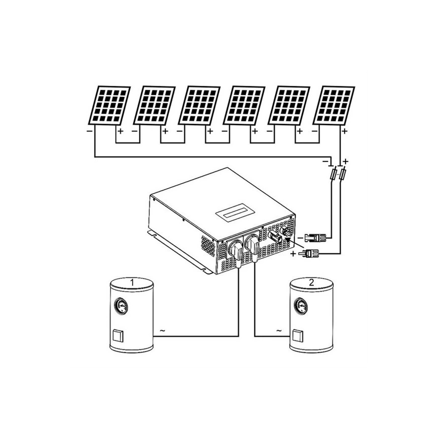 Päikeseenergia inverter vee soojendamiseks ECO Solar Boost MPPT-3000 3,5kW PRO