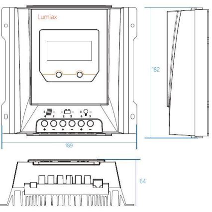 Päikeseenergia laadimisregulaator MPPT MT3075 12/24V/30A