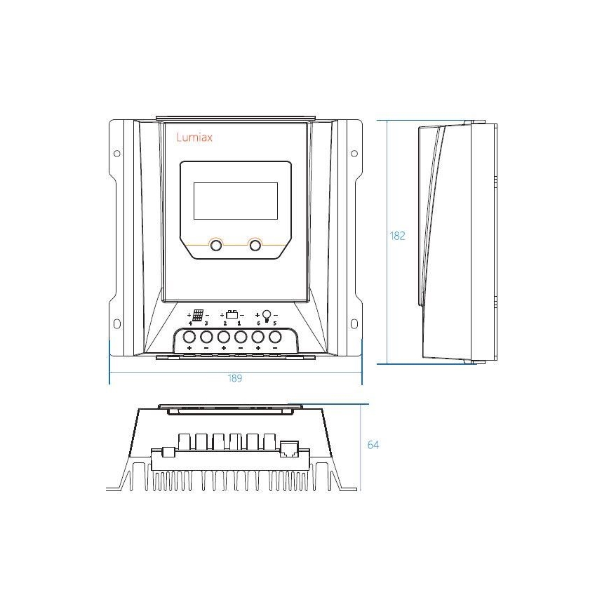 Päikeseenergia laadimisregulaator MPPT MT3075 12/24V/30A