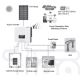 Päikeseenergiatarvikute komplekt: SOFAR Päikeseenergia muundur 10kW+akumoodul 10,24kWh koos alusega