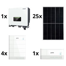 Päikeseenergiatarvikute komplekt SOFAR Solar -10kWp RISEN + hübriidmuundur 3f + 10,24 kWh aku