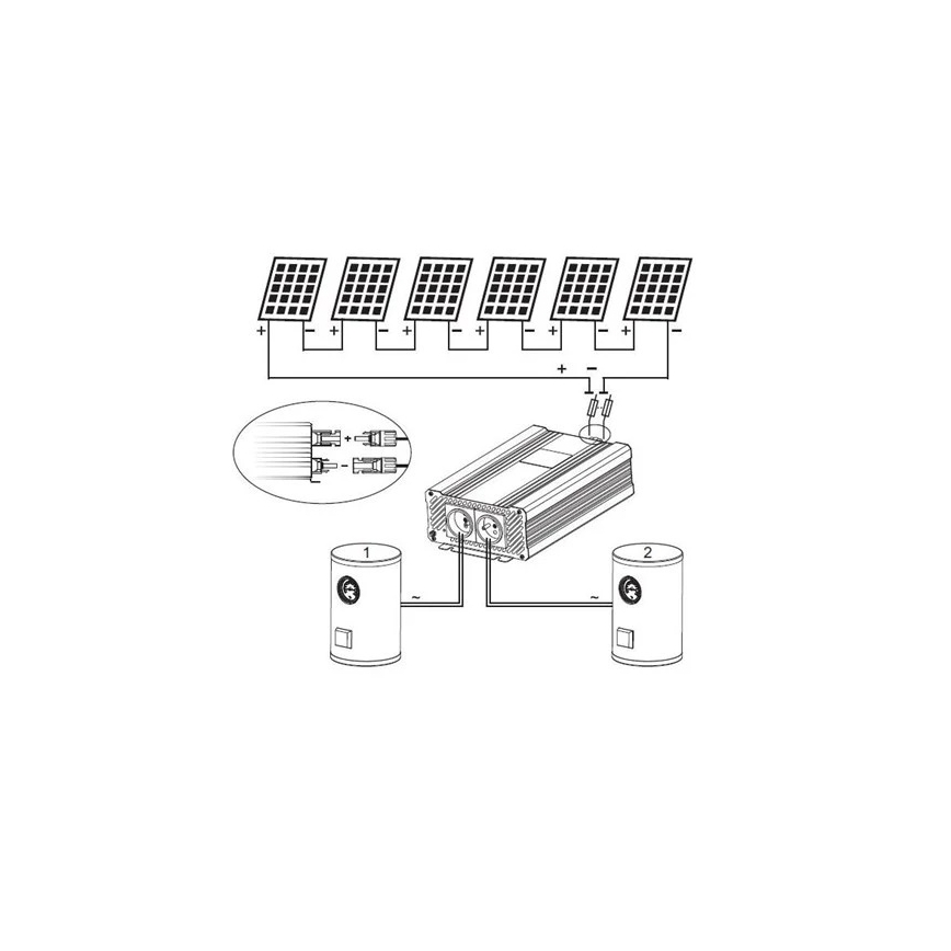 Päikeseinverter vee soojendamiseks ECO Solar Boost Evo MPPT-4000 4 kW