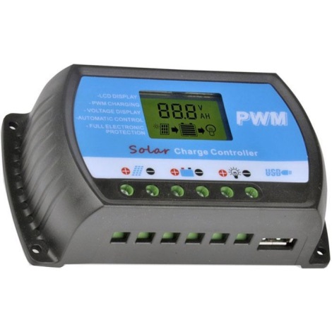Päikesepaneeli laadimisregulaator PWM 12-24V/20A