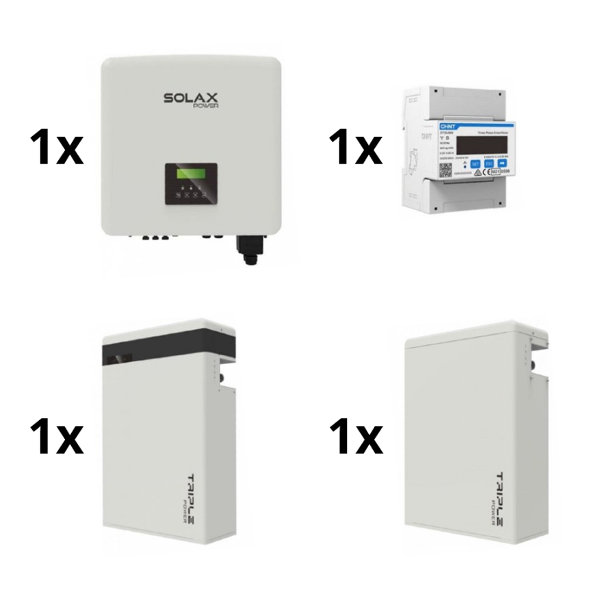 Päikesepaneelide komplekt: 15kW SOLAX muundur 3p + 11,6 kWh TRIPLE Power patarei V2 + elektromeeter 3p