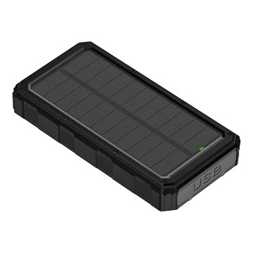 Päikesepaneeliga akupank koos taskulambiga 20000mAh 3,7V