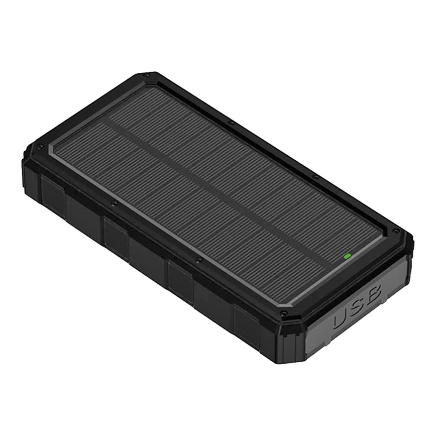 Päikesepaneeliga akupank koos taskulambiga 20000mAh 3,7V
