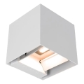 Päikesepaneeliga LED-seinalamp anduriga LED/9W/3,7V 3000/4000/5000K IP65 2600 mAh valge