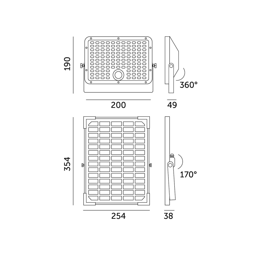 Päikesepaneeliga väliprožektor anduriga LED/30W/6,4V 4000K IP65 6000 mAh + kaugjuhtimispult