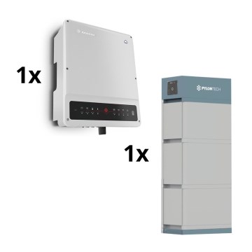 Päikesepaneelitarvikute komplekt GOODWE-10kW GOODWE hübriidmuundur 3p+10,65 kWh aku PYLONTECH H2