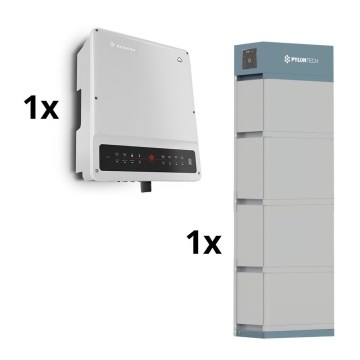 Päikesepaneelitarvikute komplekt GOODWE-10kW GOODWE hübriidmuundur 3p+14,2 kWh aku PYLONTECH H2