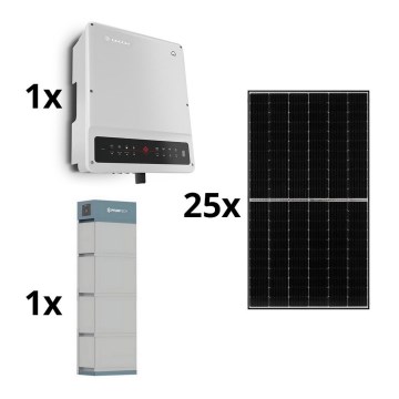 Päikesepaneelitarvikute komplekt GOODWE-10kWp JINKO+10kW GOODWE hübriidmuundur 3p+14,2 kWh aku PYLONTECH H2